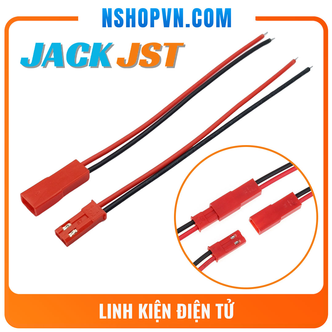 Combo 4 Jack nối JST 2P 20cm