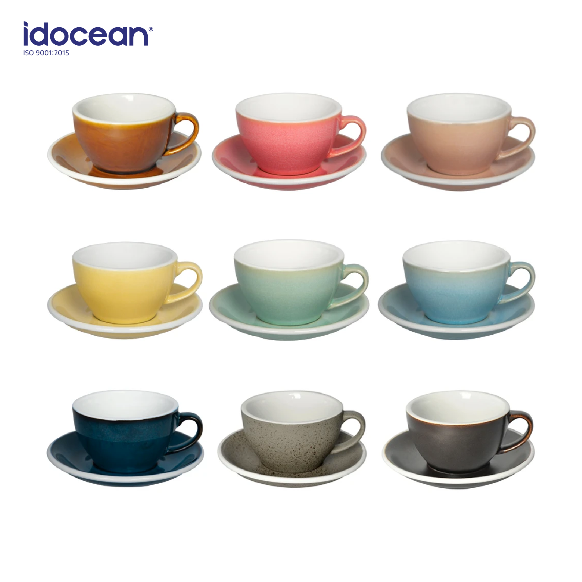 Ly Cà Phê Cappuccino 250ml Egg (Màu Potters) - Loveramics