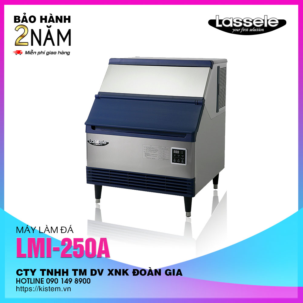 Máy làm đá Lassele LUI-250A Xanh xám