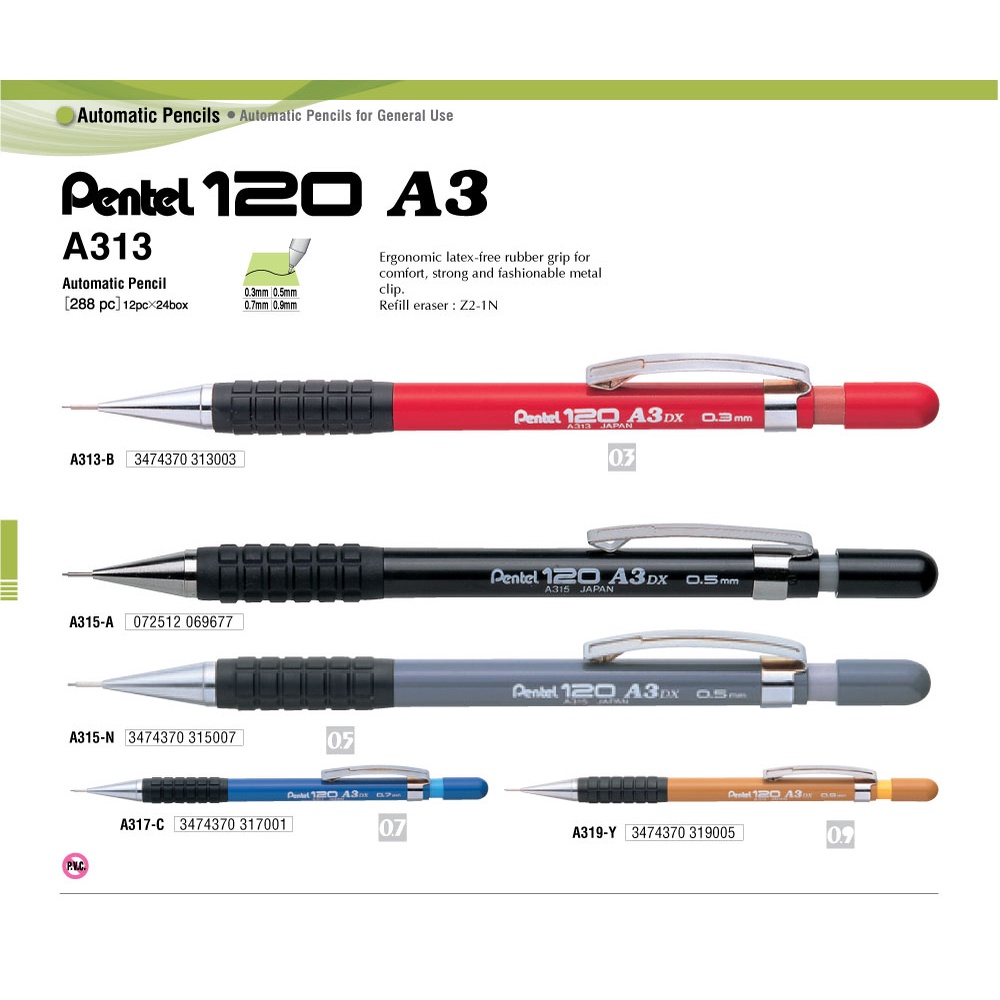 Bút Chì Kim Kỹ Thuật Pentel A313 0.3mm