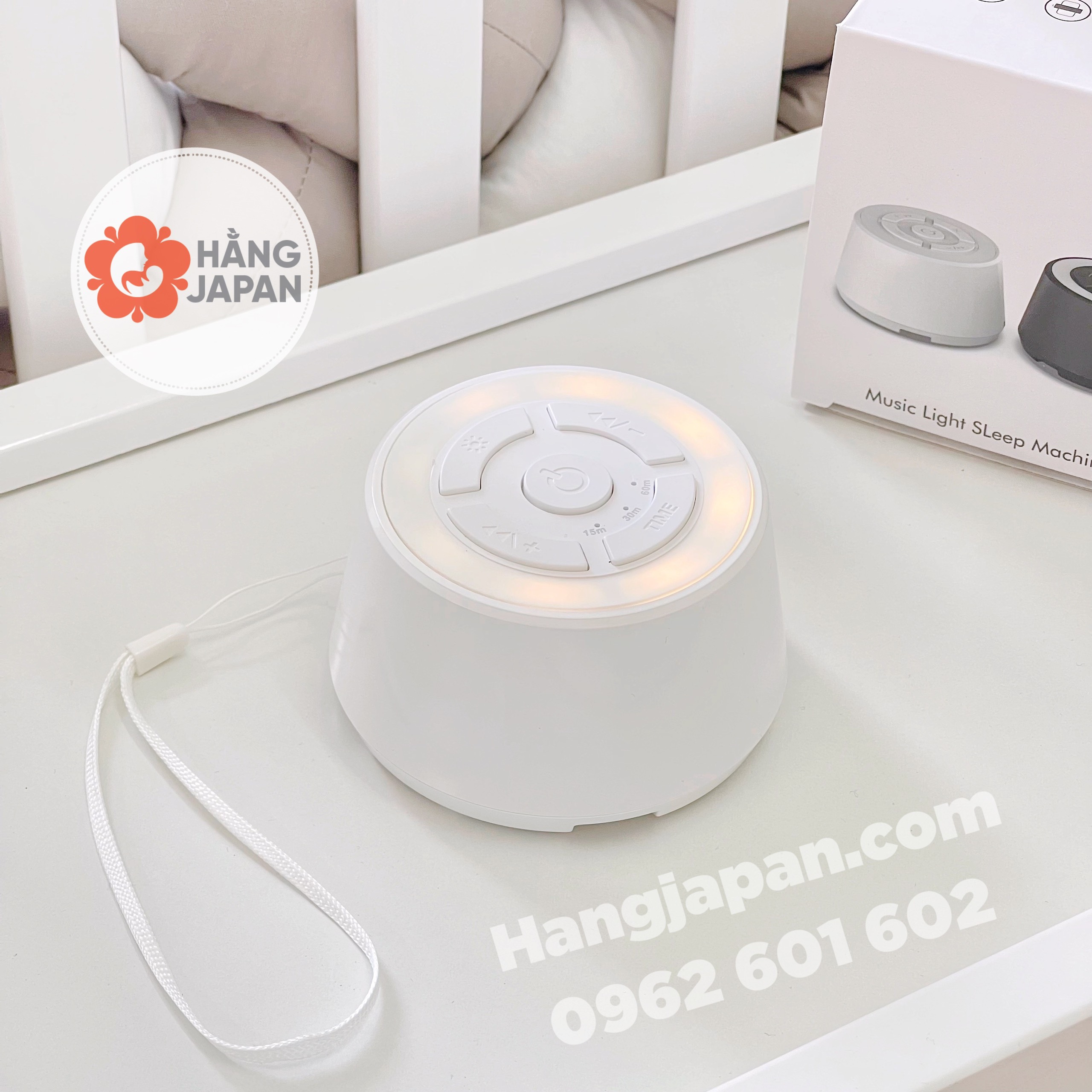 Máy tạo tiếng ồn ru ngủ cho bé màu trắng White Noise mẫu mới - Chính Hãng