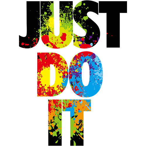 - hình chữ just do it jd5 in bằng bàn ủi, bàn là