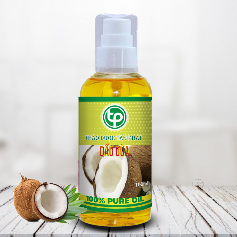 [HOT] Dầu dừa nguyên chất 100ml - Thảo Dược Tấn Phát
