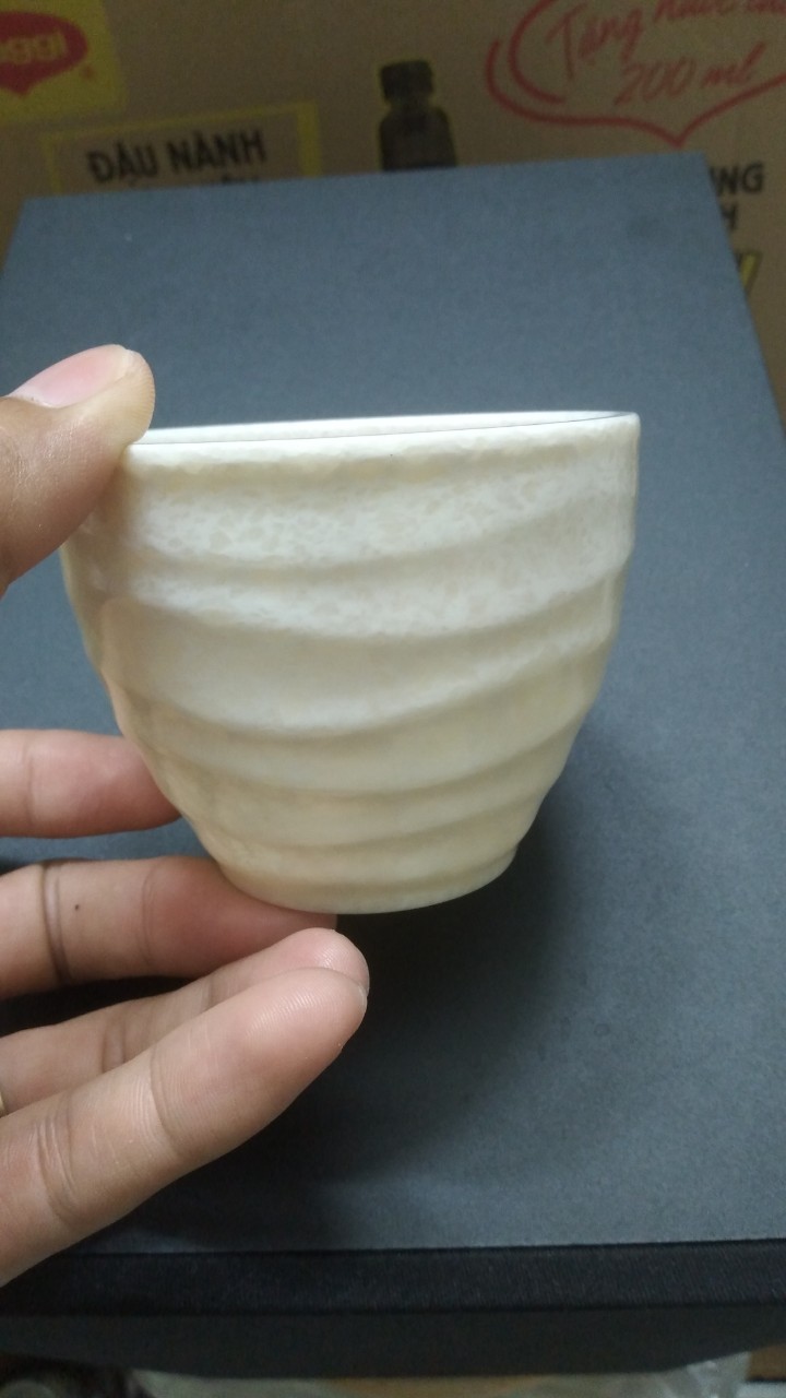 Ly uống nước,trà nhựa Melamine vân đá trắng