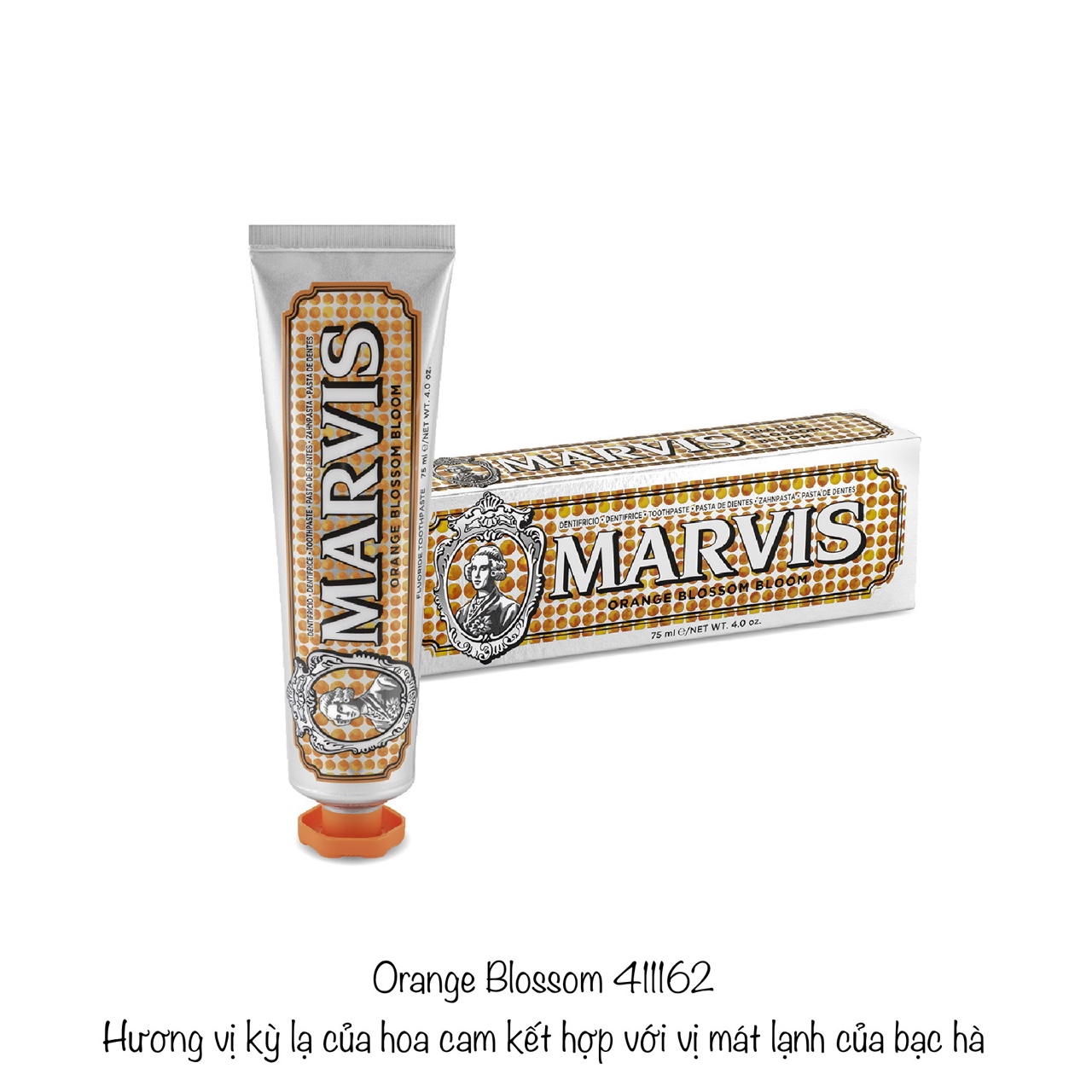 Kem đánh răng Marvis Orange Blossom 75ml