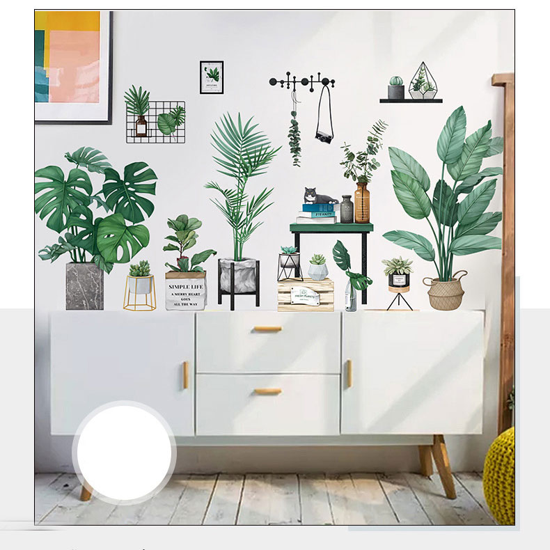 Decal dán tường Mẫu Các loại cây QR2022AB Kích thước sau khi dán : Dài 165 cm x Cao 85 cm Không độc hại bảo vệ môi trường Dễ dàng thi công và tháo bỏ