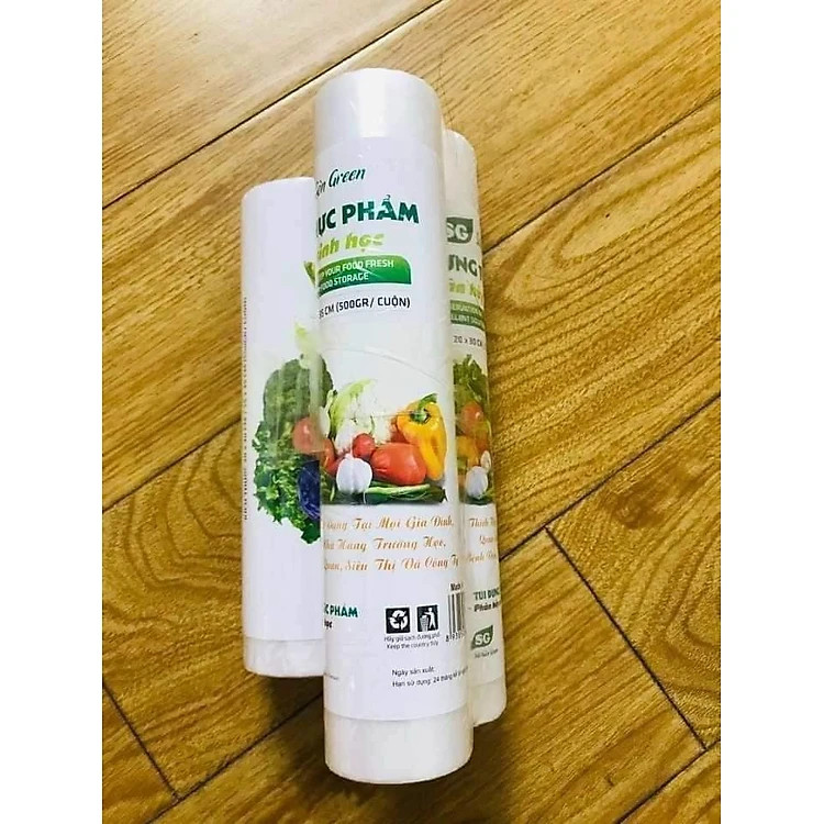 Combo 3 cuộn TÚI ĐỰNG THỰC PHẨM tự phân hủy sinh học