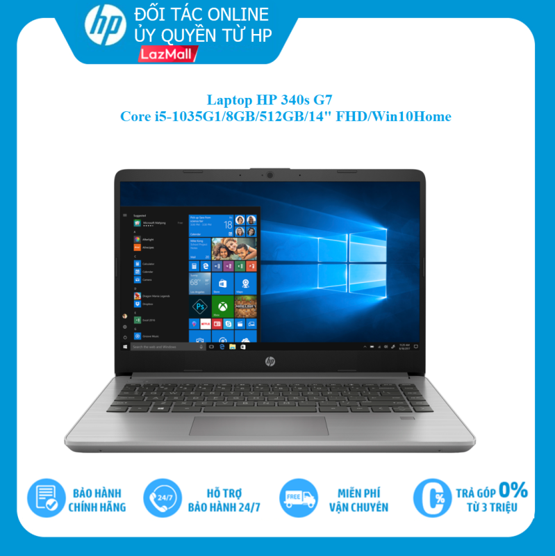 Bảng giá [VOUCHER 3 TRIỆU - 6/6 - 10/6] Laptop HP 340S G7 36A35PA (Core i5-1035G1 | 8GB | 512GB | Intel UHD | 14.0 inch FHD | Win 10 | Xám) Phong Vũ