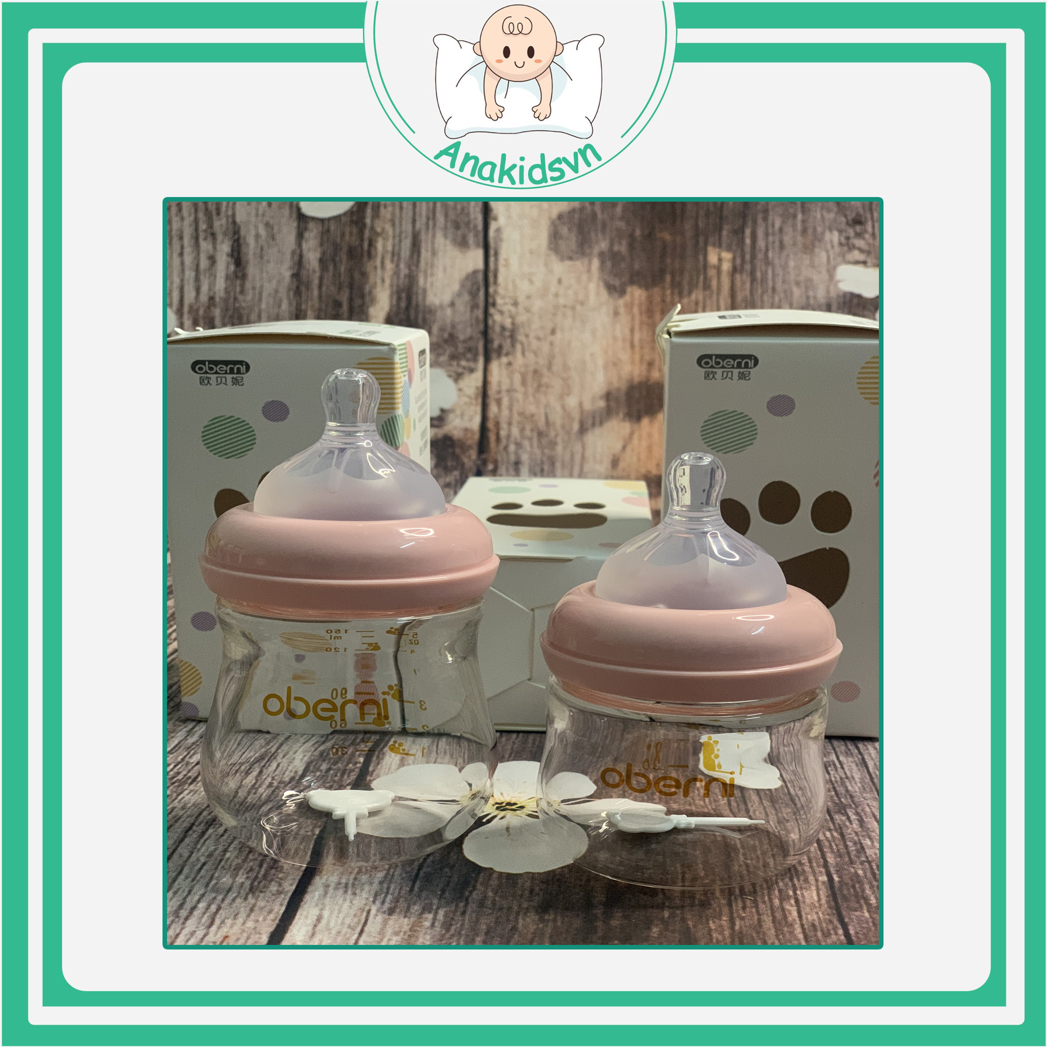 🌟🌟🌟 Bình Sữa,Bình ti sữa Thủy Tinh Cổ Rộng ( Dung Tích 120ml,150ml )