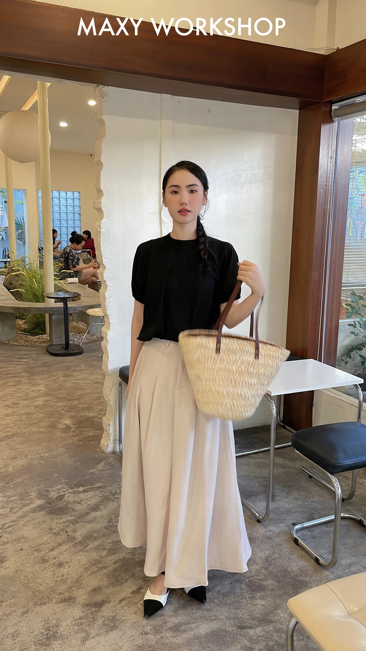 Áo thun tay hến bo chun tôn dáng Balloon Tee Maxy Workshop