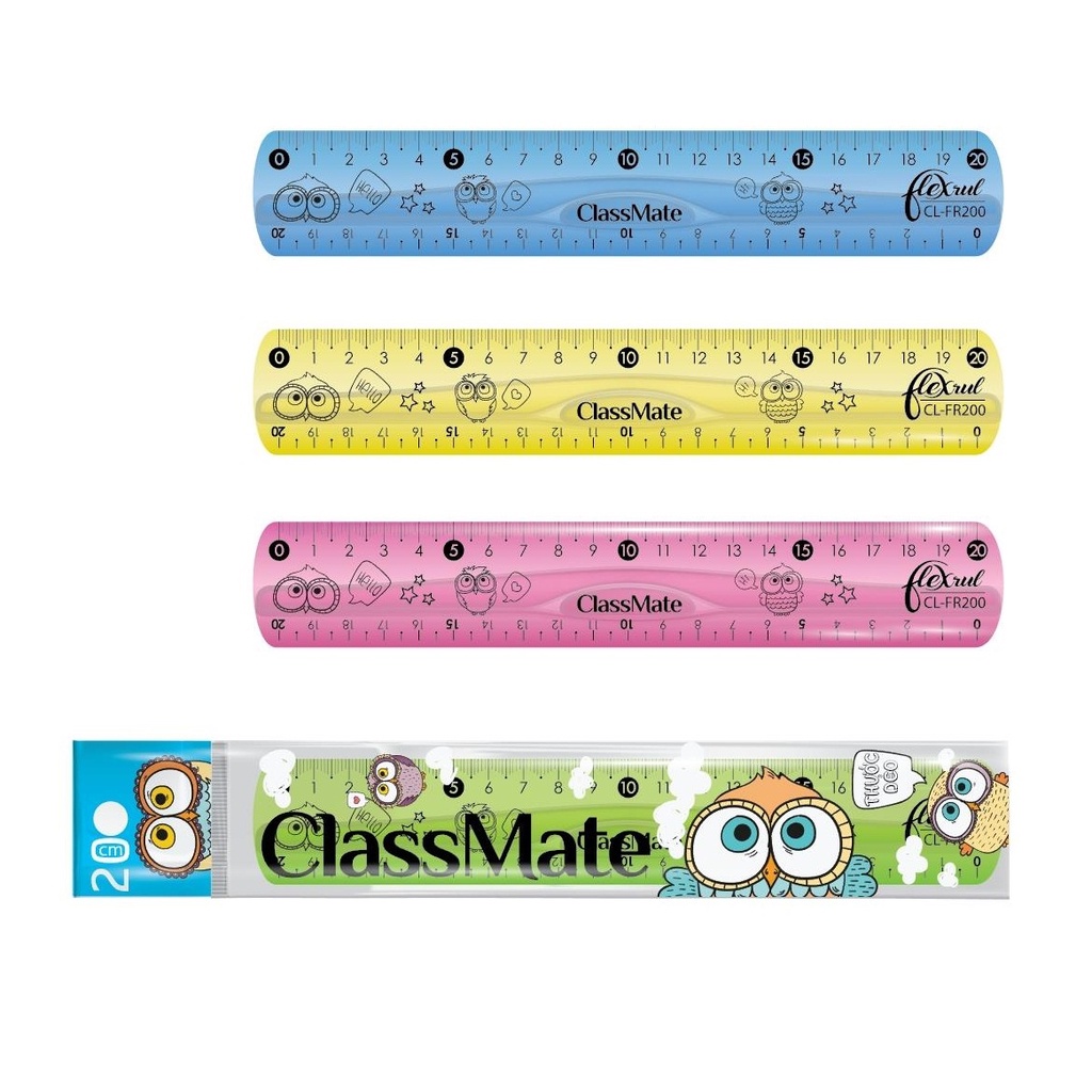 Thước dẻo 30 cm classmate chất liệu nhựa dẻo cao cấp