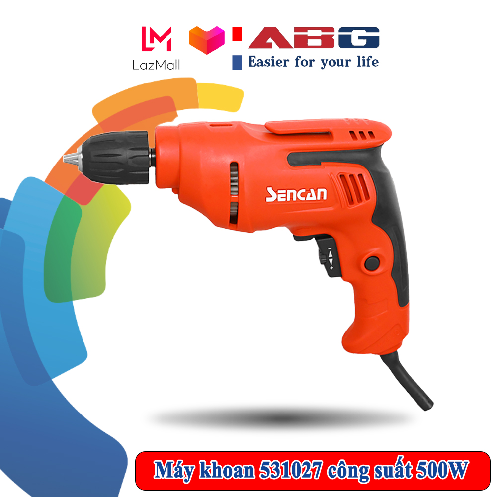 Máy Khoan Sencan 531027 Công Suất 500W Sử Dụng Tốc Độ Tối Đa 0-3500 vòng/ phút Giúp Khoan Gỗ, Sắt Thép Hiệu Quả - Hàng Chính Hãng