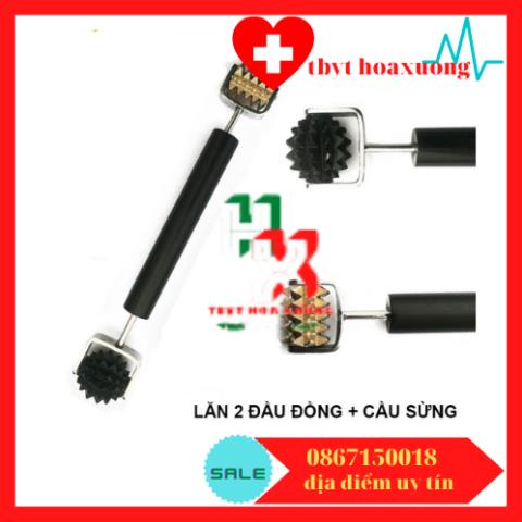 [Hàng Cao Cấp Diện Chẩn Bùi Quốc Châu] Lăn 2 Đầu Đồng Cầu Sừng - Dụng Cụ Diện Chẩn