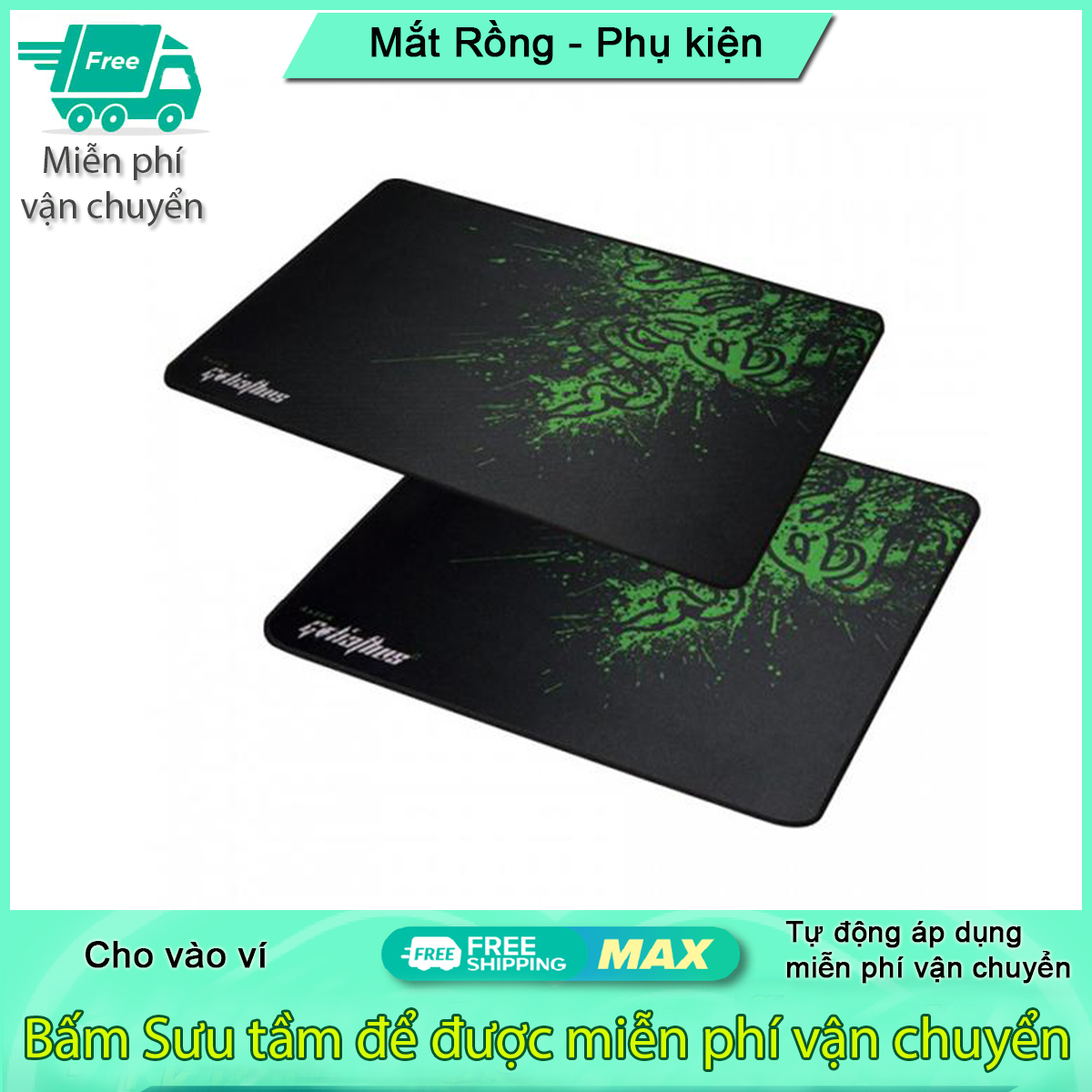 Combo 10 miếng lót chuột lớn W3 may viền dầy 21x25cm, Bàn di chuột, mouse pad