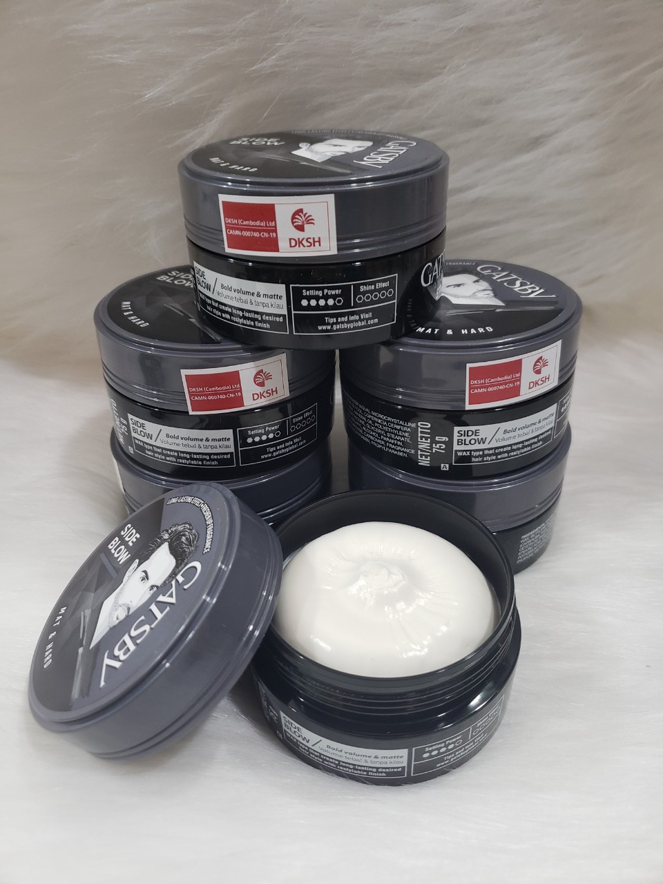 [HCM]Wax vuốt tóc Gatsby Mat & Hard xám 75g (mẫu mới)