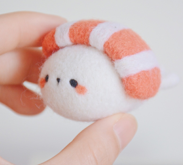 [BỘ KIT LEN CHỌC] Sushi gấu mập