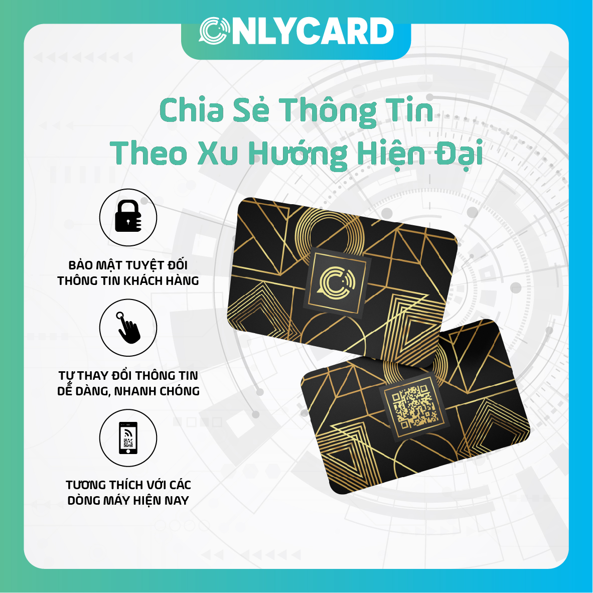 Onlycard thẻ cá nhân thông minh - Black Yellow