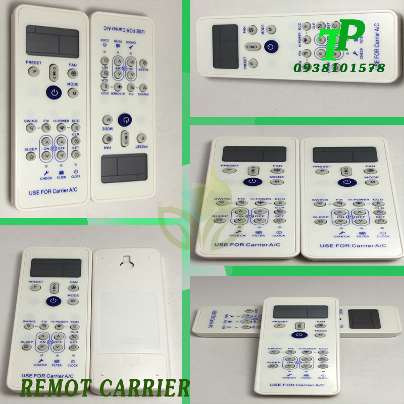 Điều Khiển, Remote Máy Lạnh Điều Hòa Carrier