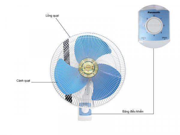 Quạt treo tường PANASONIC F-409UB (Màu XANH) / F409UB / F 409UB /F409U / F 409UB / F 409U