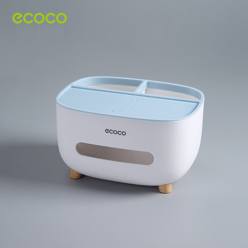 [Hàng cao cấp] Hộp kệ đựng khăn giấy để bàn đa năng - Ecoco E2009