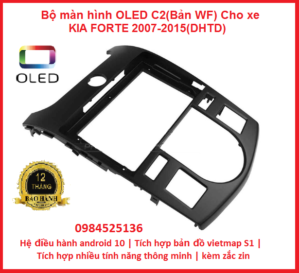 [Hỗ trợ lắp đặt Hà Nội] Màn hình OLED C2 lắp sim Android 10. cho xe ...