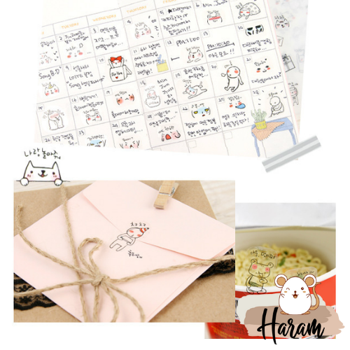 Set 336 Sticker Cảm Xúc Biểu Cảm Phong cách Hàn Quốc