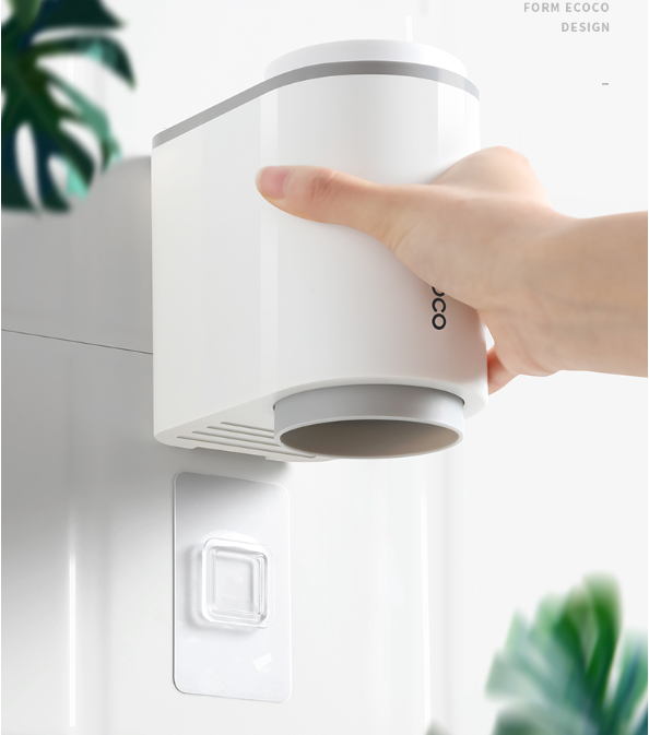 Giá đựng bàn chải kèm 2 cốc đánh răng Ecoco dán tường