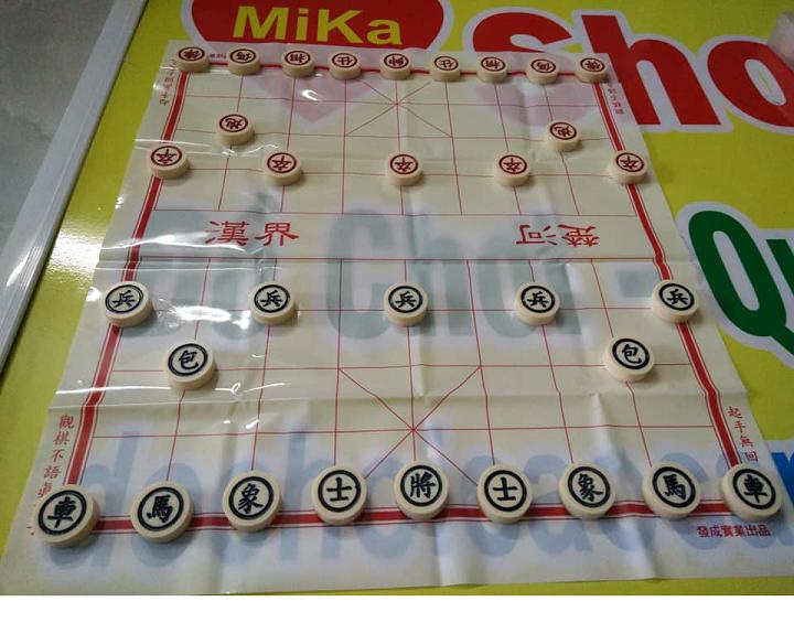 Bộ quân cờ tướng nhựa đặc QCT4