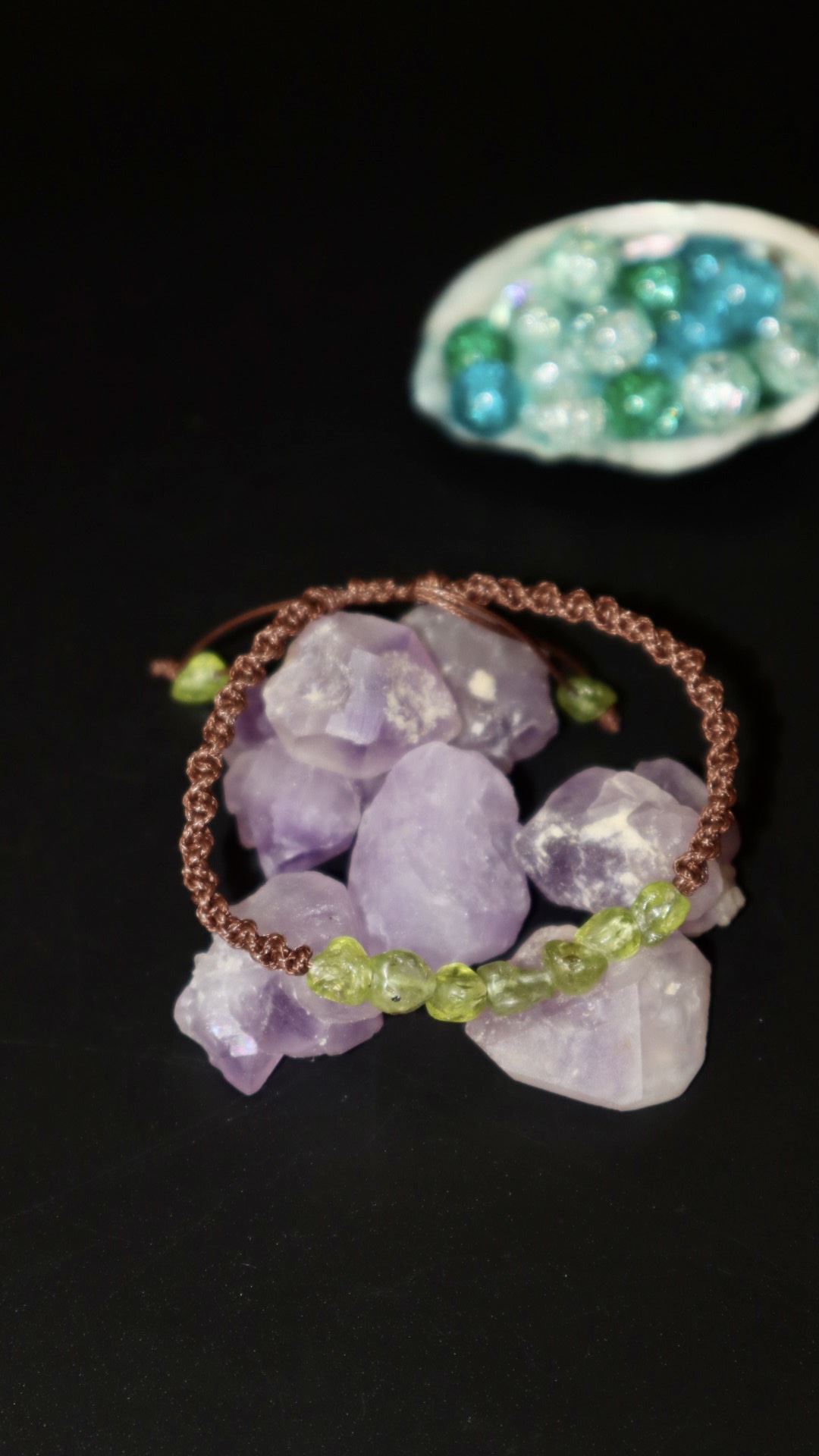 Vòng Tay Đá Peridot Handmade