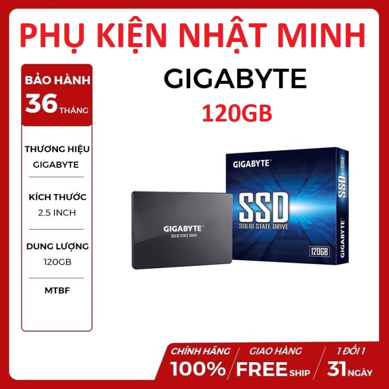Ổ cứng SSD Gigabyte 120GB SATA 2,5 inch (Đoc 500MB/s, Ghi 420MB/s) Chính hãng bảo hành 36 tháng