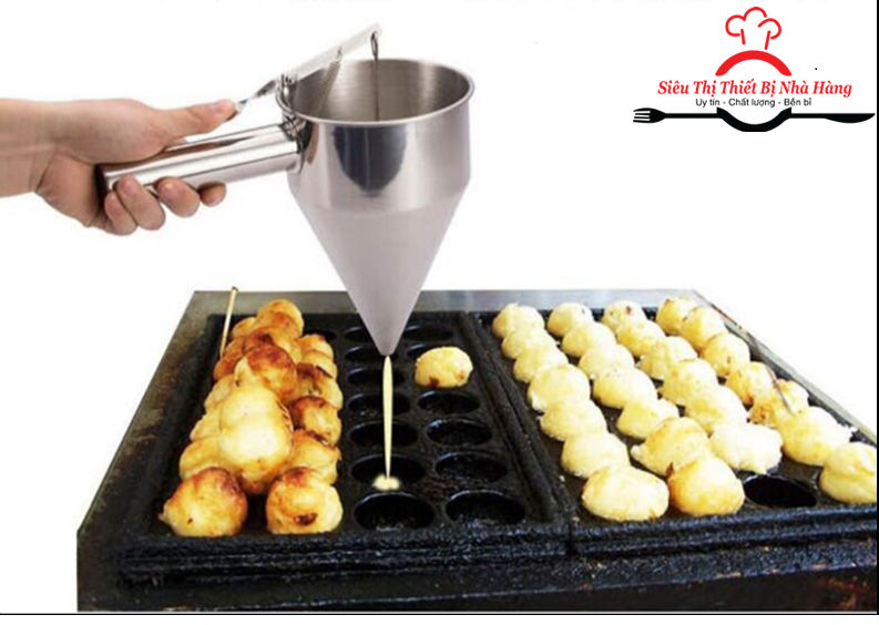 Phễu rót bột làm bánh inox cao cấp