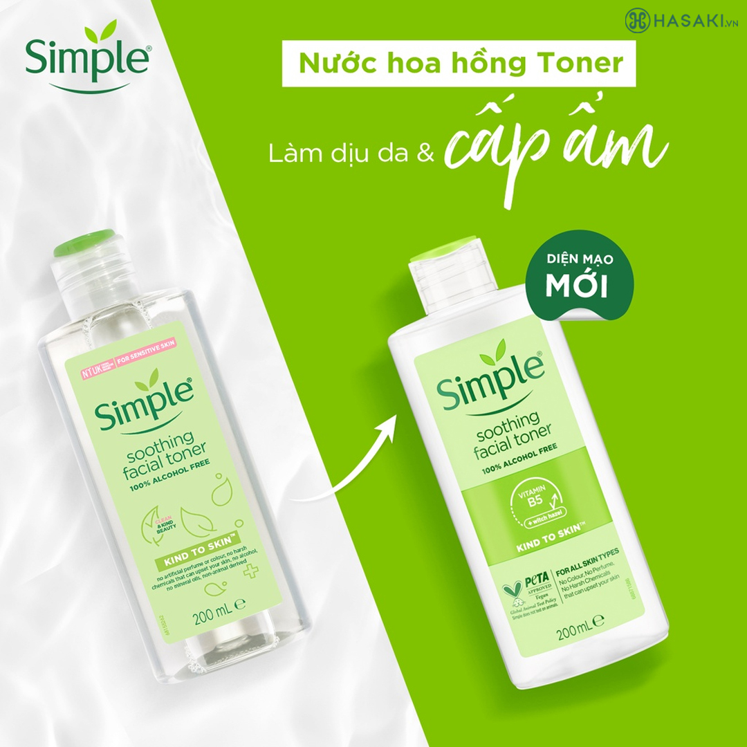 Nước hoa hồng Simple Toner