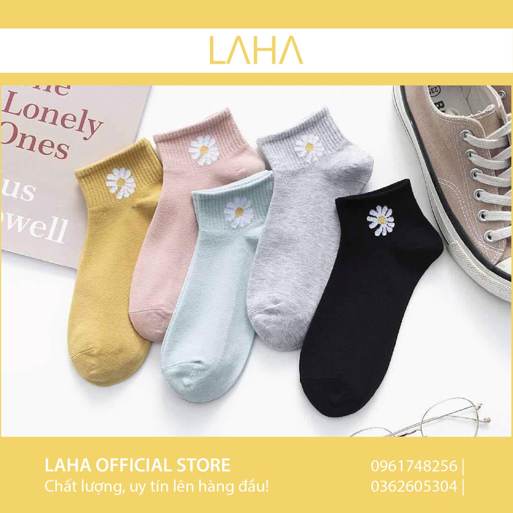 🧡 Tất hoa cúc cổ trụ xinh xắn [SK01]