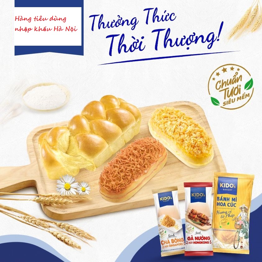 Combo Bịch 5 Cái Bánh Mì Tươi Hoa Cúc Kido'S