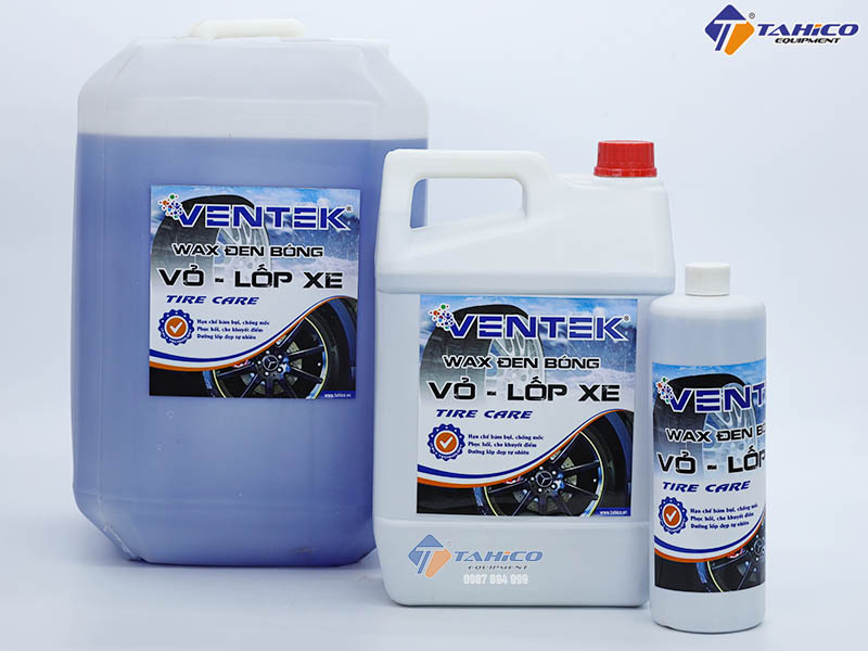 Dung dịch làm đen bóng vỏ lốp Ventek 1 lít