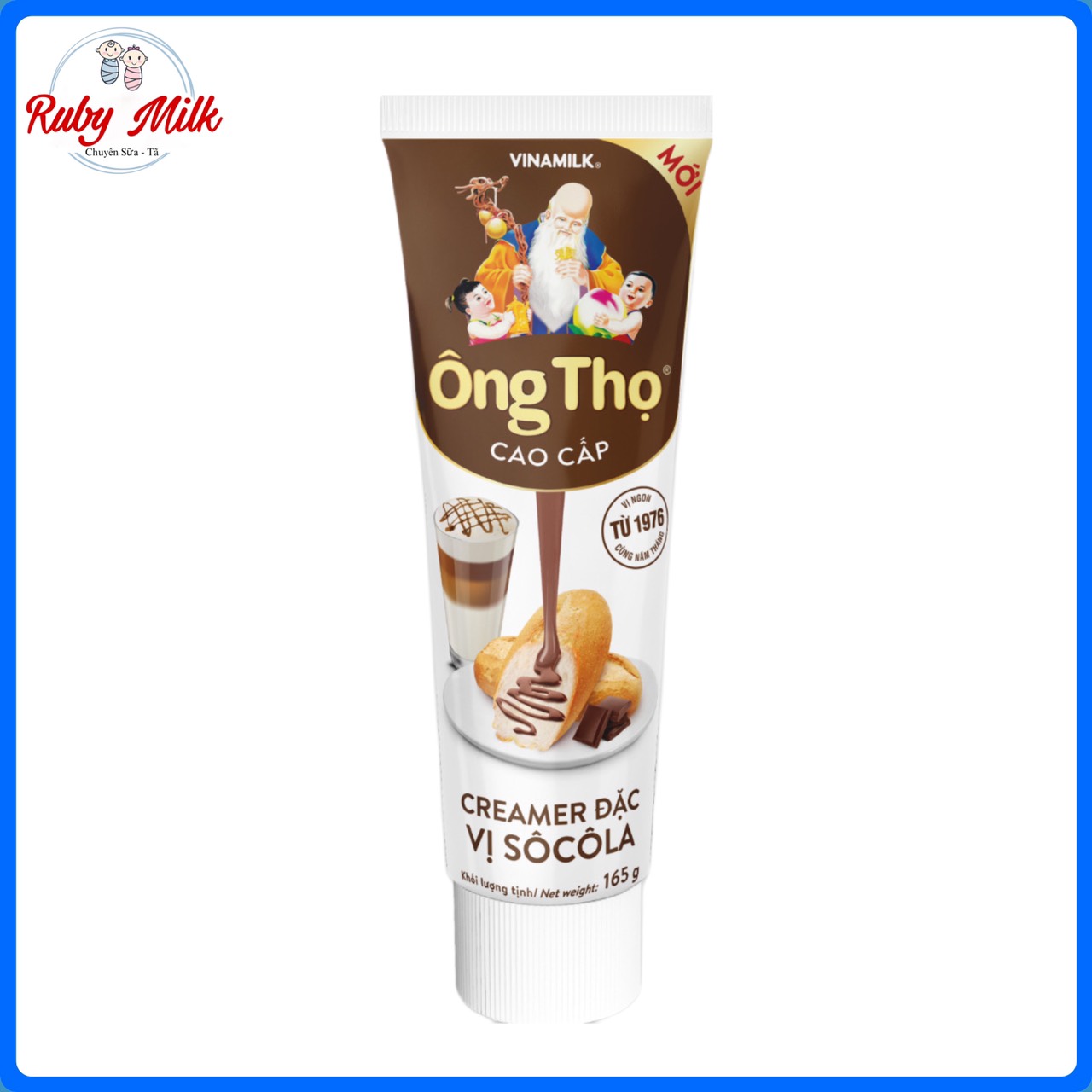 Sữa Đặc Có Đường Ông Thọ Tuýp Socola 165g