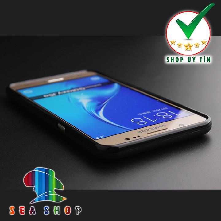 [TẶNG KÍNH CƯỜNG LỰC] Ốp lưng Samsung Galaxy J7 2016 - J710 silicon đen - Thiết kế nhựa dẻo - Chống trơn trượt