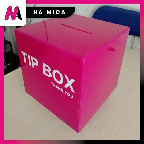 thùng tip box- thùng từ thiện-thùng đựng tiền tip