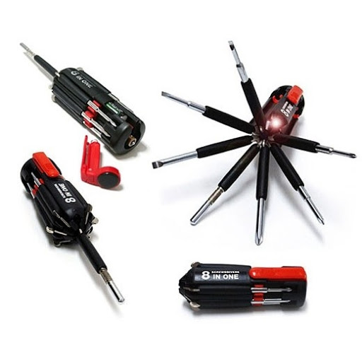 Bộ Tua Vít Đa Năng Vặn Ốc Vít 8 Trong 1 Có Đèn Led Screwdriver
