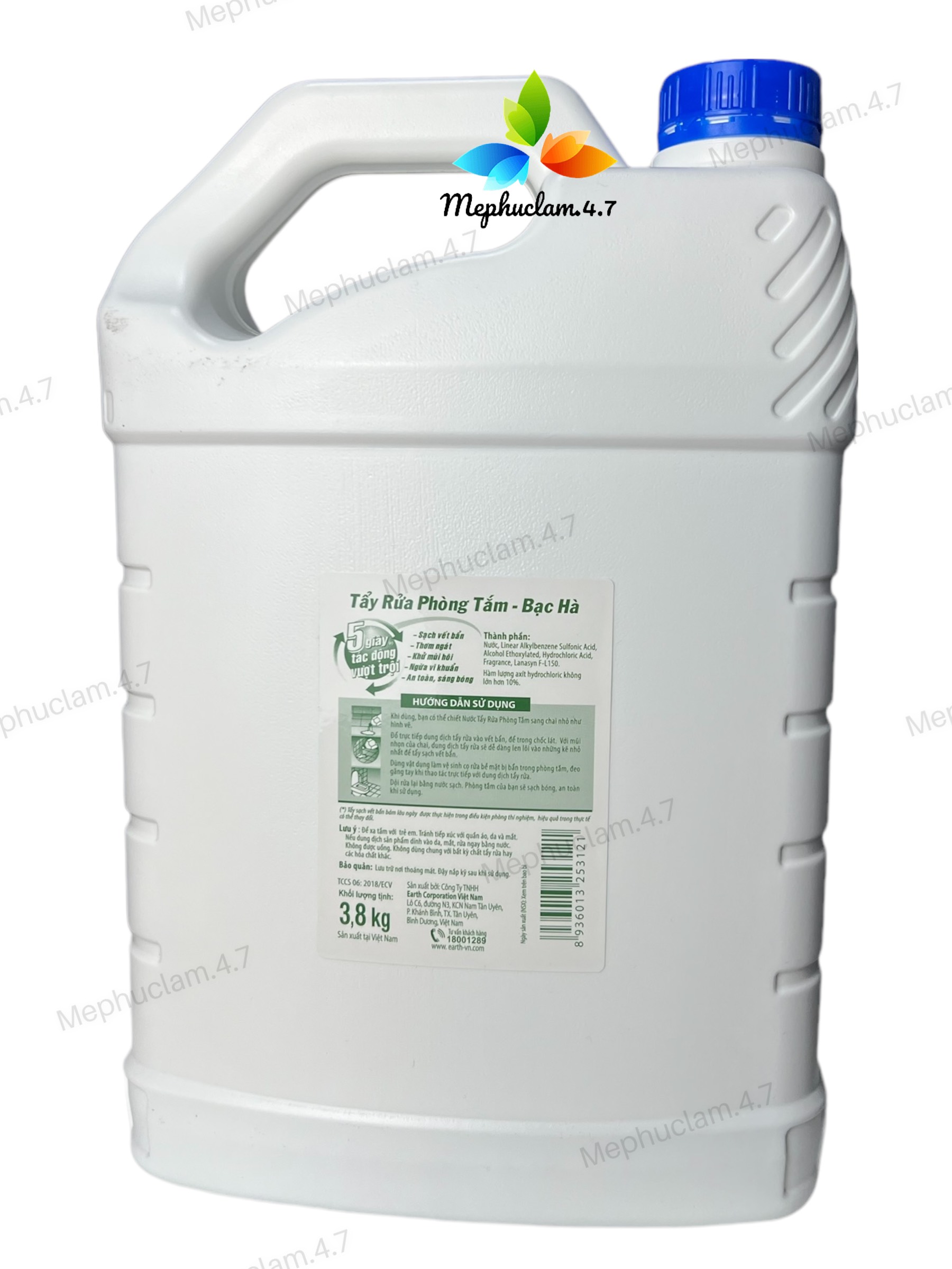Nước tẩy rửa phòng tắm Gift can 3,8kg