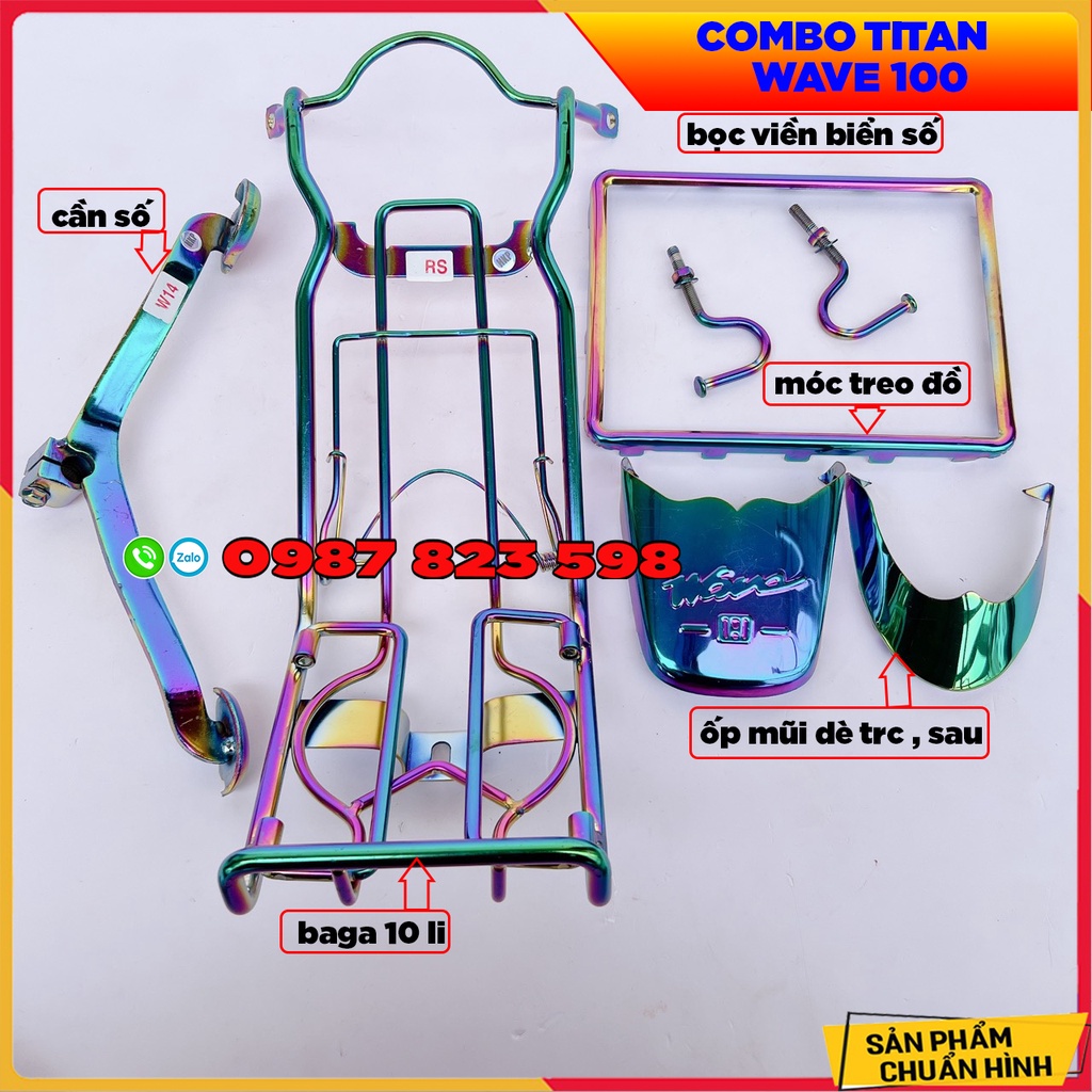 Combo 5 Món Titan Wave 100 - Combo Wave S, RS ( 100cc) - Như Ảnh