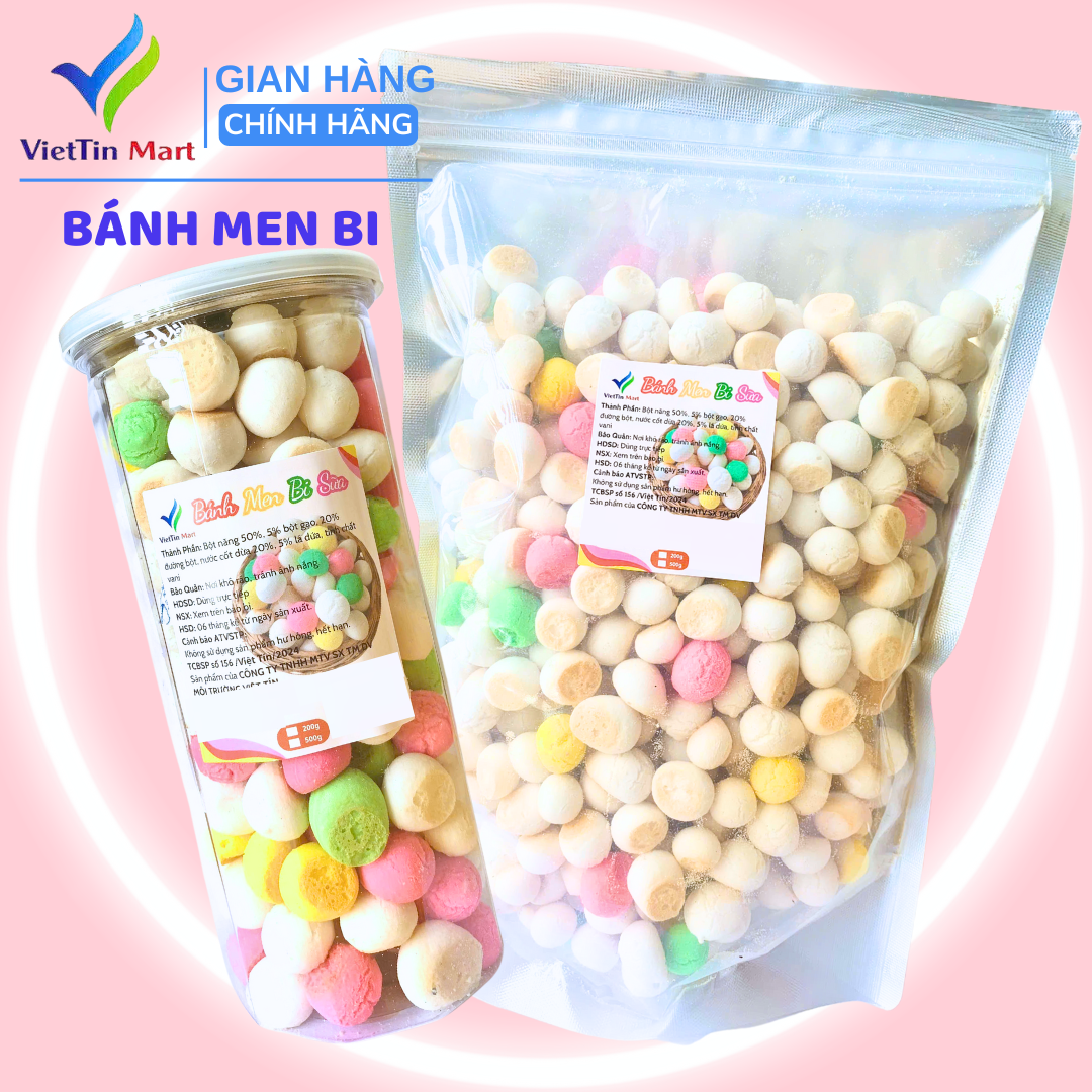 Bánh Men Bi Sữa (Bi Tròn) VIETTIN MART