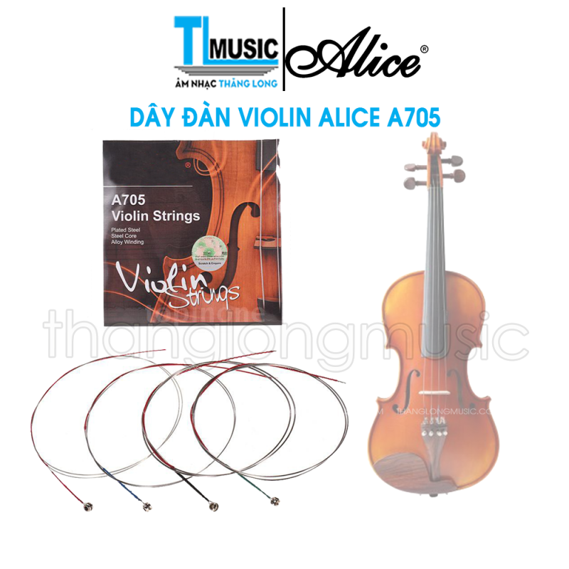 [Chính Hãng] Alice A705 - Bộ 4 Dây Đàn Violin (Vĩ Cầm) Giá Rẻ