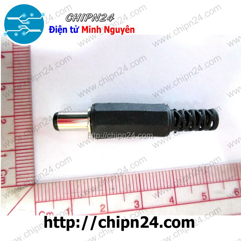 Jack dc hàn dây chuôi ngắn 5.5x2.1mm