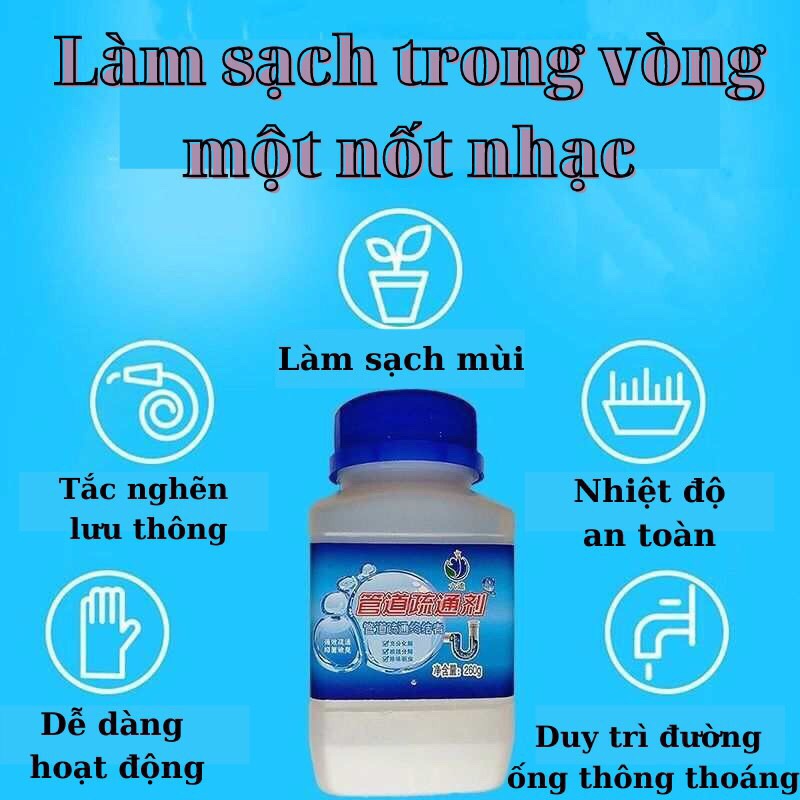 BỘT THÔNG CỐNG; THÔNG TẮC BỒN CẦU ;BỒN RỬA BÁT