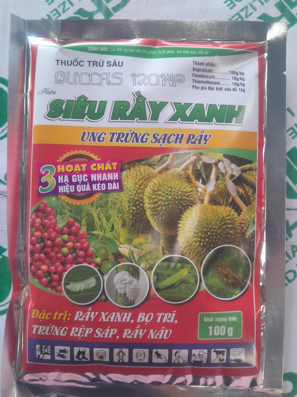 THUOC TRU SAU BUCCAS 120WP 100G