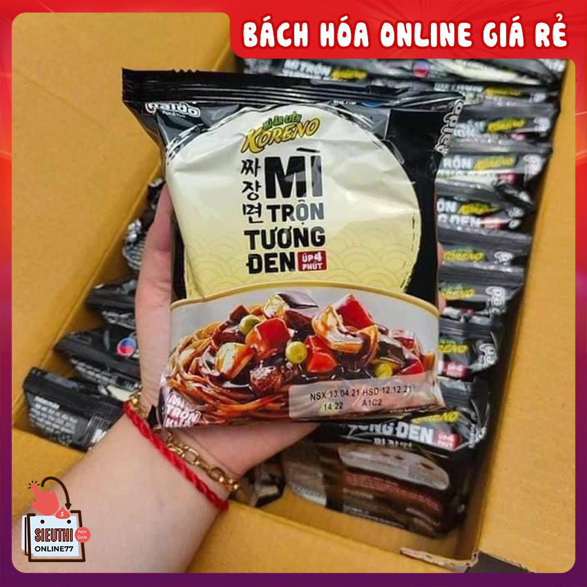 Mì trộn tương đen Koreno Hàn Quốc lẻ 1 gói