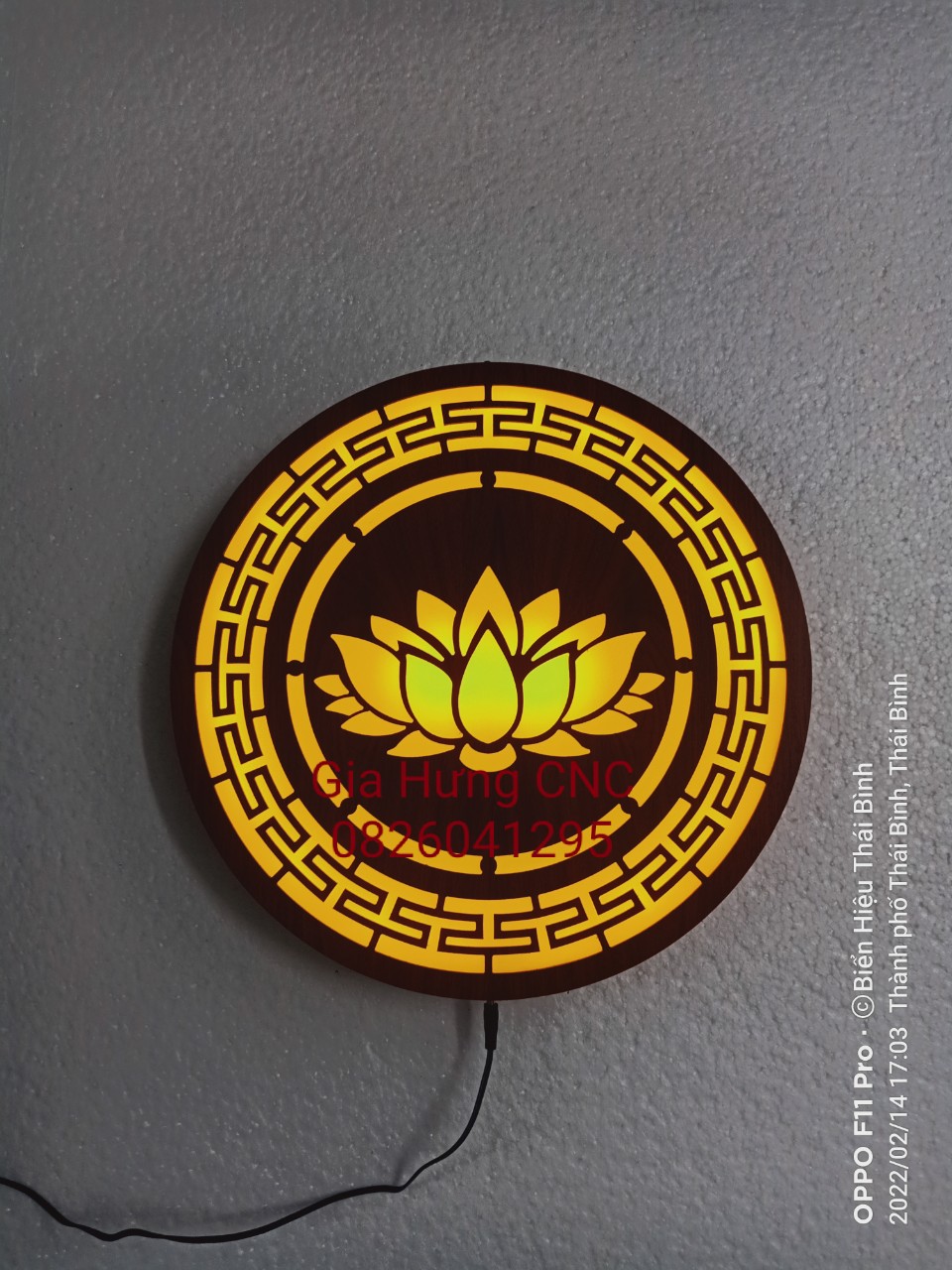 đèn thờ hoa sen 40cm