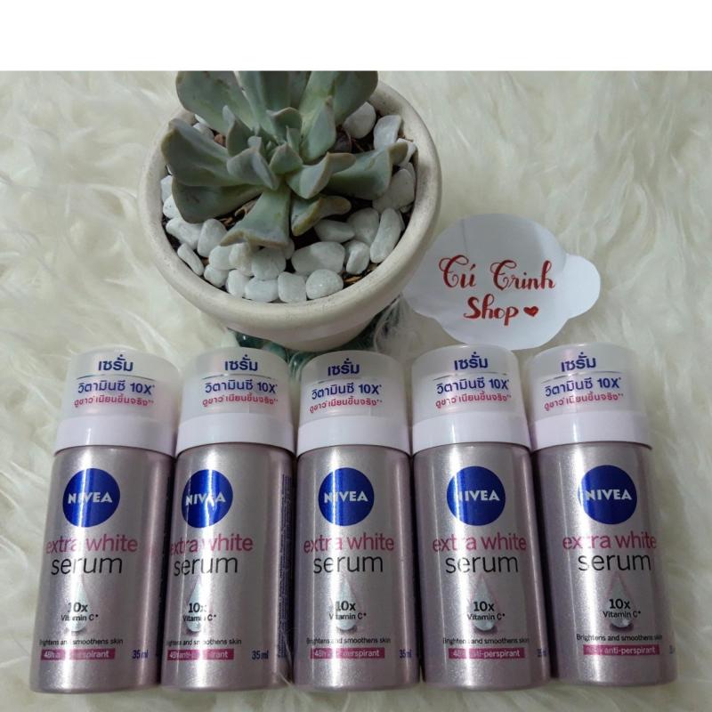 (HÀNG TẶNG ) Combo 5 chai Xịt Ngăn Mùi Serum Nivea -chai mini (35ml)