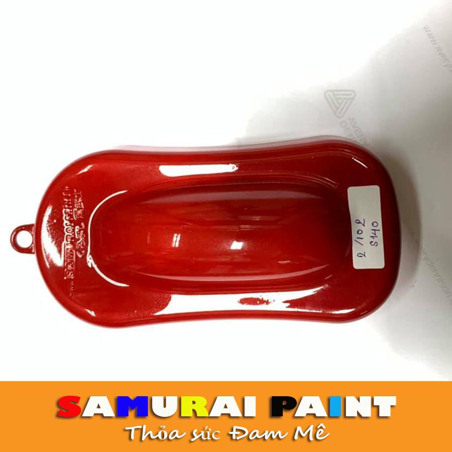 Sơn Samurai - Chai sơn màu đỏ S140 Sơn Xịt Samurai